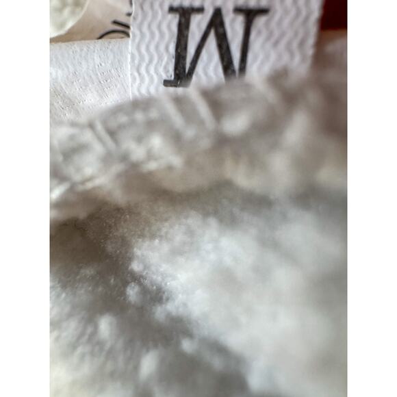 Y2K White Fleece Pullover Hoodie | Gothic Script & Angry Star Appliqué (Size M) - Picture 7 of 12